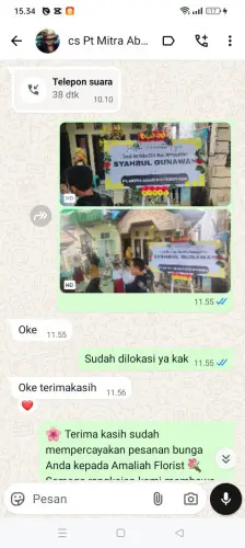 Testimonial Papan Bunga ciseureuheun