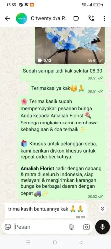 Testimonial Standing Flower ciseureuheun